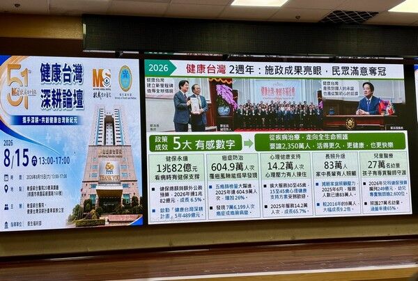 ▲健康台灣深耕論壇桃園敏盛登場