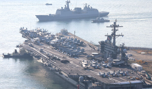 ▲▼ 航空母艦「華盛頓號」（USS George Washington）。（圖／達志影像／newscom）