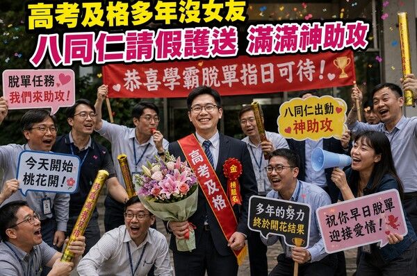 碩士學歷、181cm公務員沒女友 8同事請假送他去相親