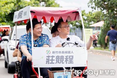與莊競程走訪新竹　林佳龍：高科技城市需要專業、有執行力新市長