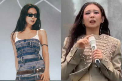 Jennie演出衣服滑落!麥克風故障「咬唇強忍淚水」被拍 粉絲心疼