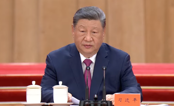 ▲▼  江澤民百歲誕辰紀念大會，中共前國家領導人、黨政元老出人：溫家寶、王岐山、汪洋、俞正聲、張高麗、張德江、栗戰書、李嵐清、李長春、劉雲山、賈慶林、俞正聲、曾慶紅、賀國強。 （胡春華在張高麗後方）  。（圖／翻攝 央視）