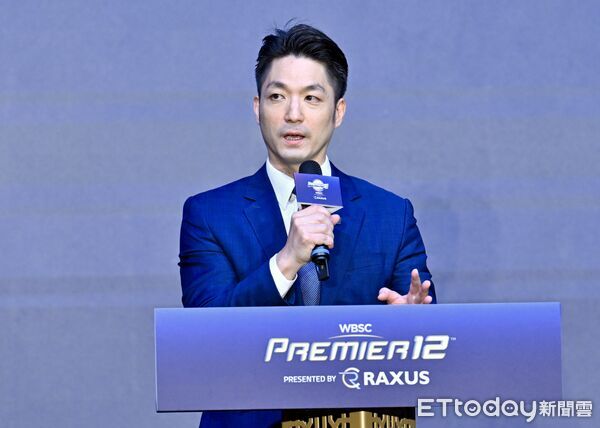 ▲▼ 蔣萬安出席2027 WBSC Premier12強賽暨2028洛杉磯奧運資格賽舉辦權發布記者會。(圖/記者李毓康攝)