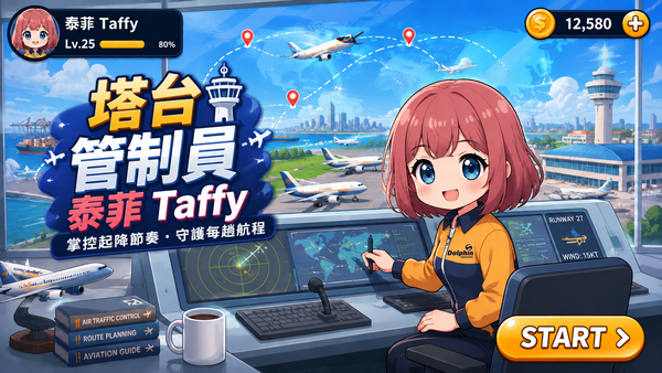 ▲泰菲Taffy塔台管制員。（圖／萬泰提供）