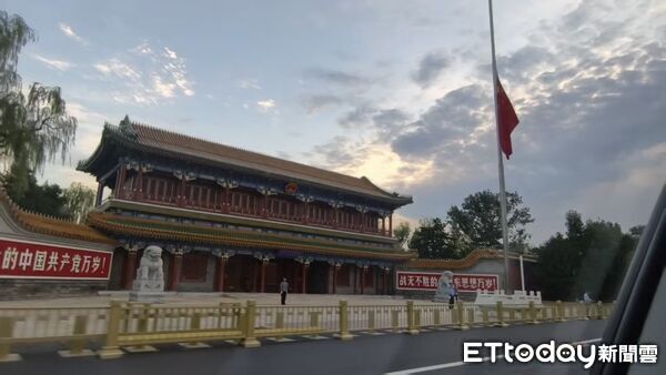 ▲▼  2026.8.18朱鎔基火化、天安門降半旗、八寶山森嚴           。（圖／記者任以芳攝）
