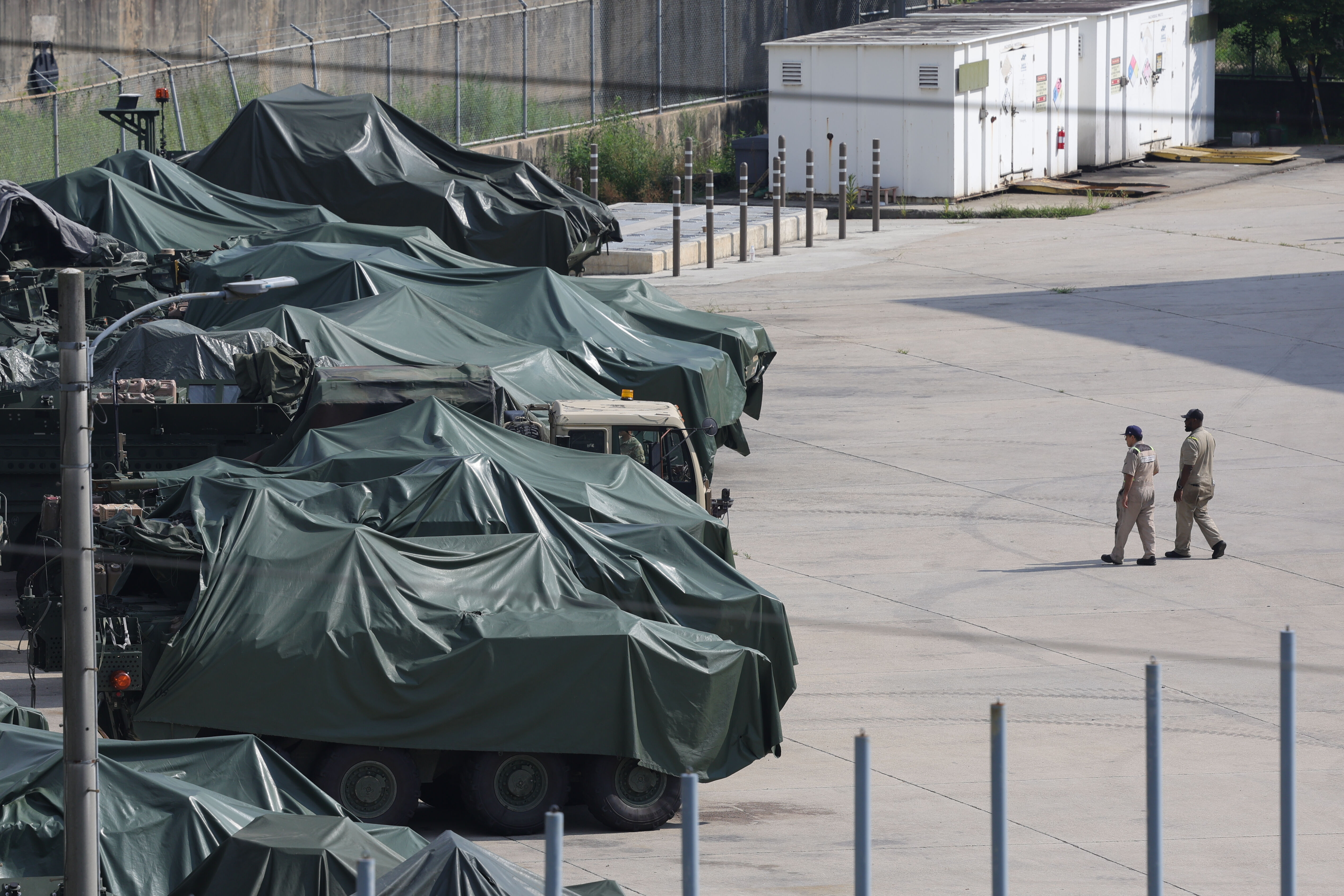 ▲▼美國陸軍第八軍團位於南韓京畿道東豆川市的駐韓美軍基地。（圖／達志影像）