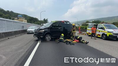快訊/國1三義重大車禍!2車事故又遭追撞 人壓困廂型車底命危