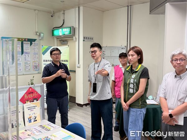 ▲▼張博洋參訪高雄市銀髮人才服務據點 提中高齡友善企業認證。(圖/記者賴文萱翻攝)