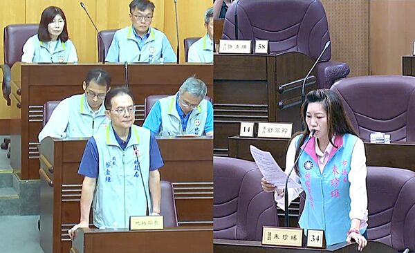 ▲桃園市議員朱珍瑤在市議會上質詢,針對地政詐騙議題表達關切。(圖/翻攝自桃園市議會官網)