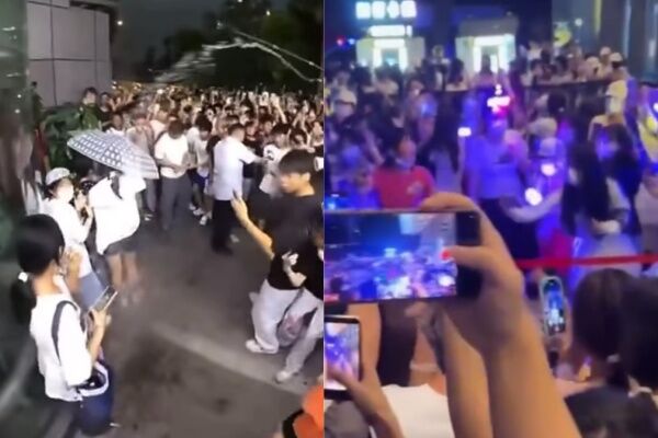 ▲▼時代峰峻重慶總部爆衝突。(圖/翻攝自微博)