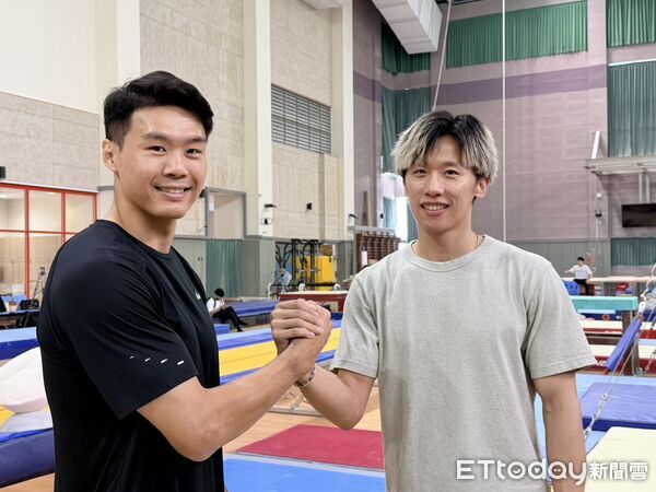 ▲唐嘉鴻與李智凱攜手出擊。（圖／記者蔡厚瑄攝）