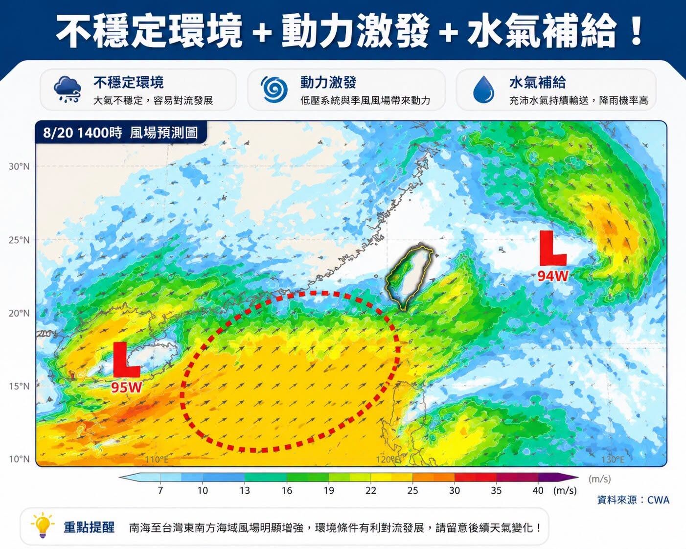 今起4天雨勢最猛！ 全台雨彈一路炸到下周