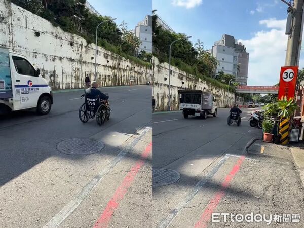 ▲▼高雄阿北爆改輪椅大街飆車。（圖／記者許宥孺翻攝）