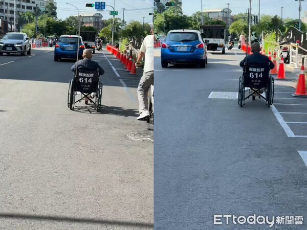 ▲▼高雄阿北爆改輪椅大街飆車。（圖／記者許宥孺翻攝）