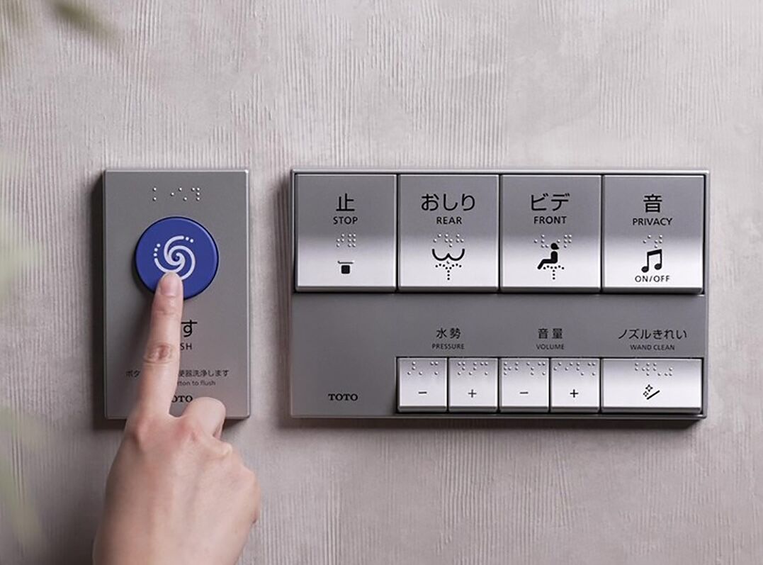 ▲▼馬桶遙控器,電池,發電。(圖/取自TOTO官網)