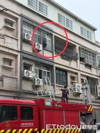 ▲▼岡山火警。（圖／記者許宥孺翻攝）