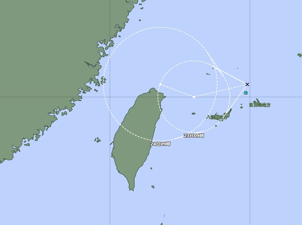 ▲▼台灣附近又有熱帶低壓生成。（圖／翻攝日本氣象廳）