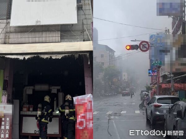 高雄飲料店火警！瓦斯鋼瓶起火燃燒 20歲女店員嚇壞燙傷送醫