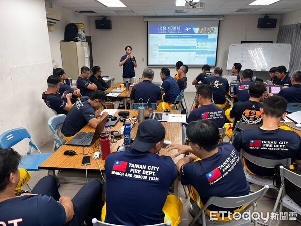 ▲台南市消防局舉辦特種搜救隊管理組訓練，提升大型災害指揮、協調及應變能力。（記者林東良翻攝，下同）