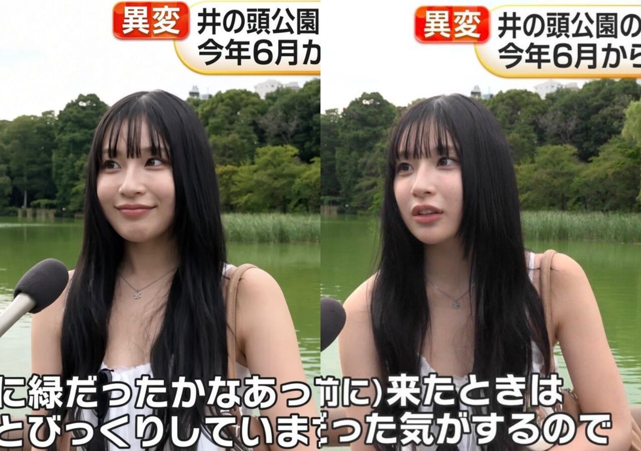 長髮妹公園受訪甜翻網友！ 身份被搜出