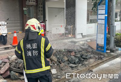 桃園中正路氣爆！施工挖破瓦斯管　工人二度燒燙傷送醫