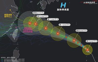 沙德爾越來越壯!最新路徑曝 「更靠近台灣」機率升高