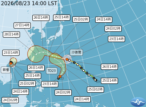 ▲▼未來一周天氣。(圖/氣象署提供)