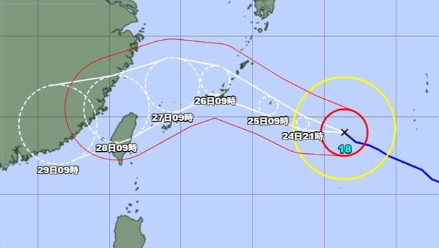 沙德爾恐「直擊」沖繩本島 日本預估26日強勢通過