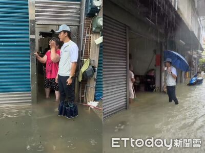 抽水機沒油「泥水灌民宅」淹到膝蓋 高雄阿姨急哭了