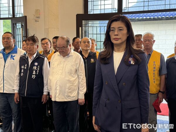 鄭麗文赴金門紀念823戰役 籲全黨團結迎戰年底選舉