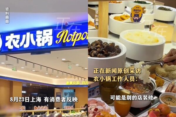 ▲▼上海火鍋店天降老鼠。（圖／翻攝自微博）