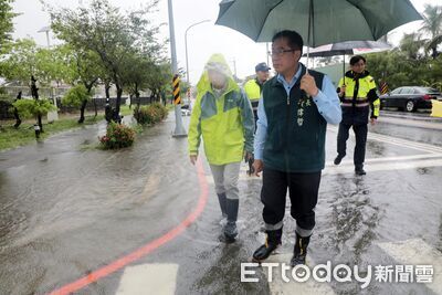 黃偉哲勘查安南、仁德災情　台南抽排水5455萬噸