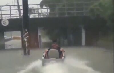 積水區域開動力船恐挨罰？　台南警：闖公告警戒區最高罰25萬
