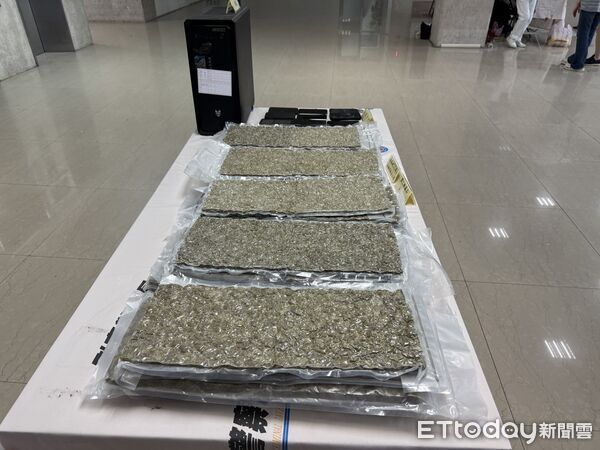 ▲刑事局破獲竹聯幫靜安會操盤的大麻花毒品走私運毒案。（圖／記者張君豪翻攝）