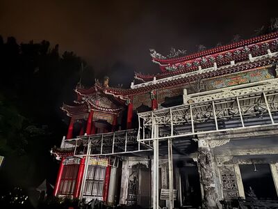 台北指南宮「60年凌霄寶殿」燒毀　焦黑現況曝