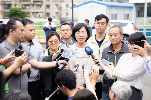 ▲▼民進黨新北市長參選人、立委蘇巧慧出席「塔寮坑二抽水站」智慧防汛視察行程。（圖／蘇巧慧競辦提供）