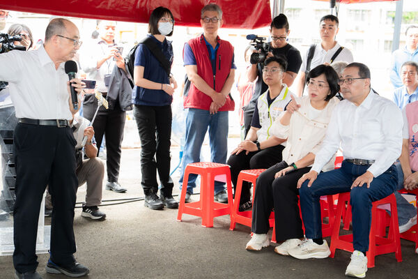▲▼民進黨新北市長參選人、立委蘇巧慧出席「塔寮坑二抽水站」智慧防汛視察行程。（圖／蘇巧慧競辦提供）