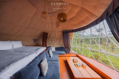 躺床上就能遠眺山景!帳篷Villa坐落南投山林 附私人泡湯池