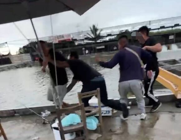 ▲彰化伸港鄉一處釣魚場發生大亂鬥事件。（圖／民眾提供）
