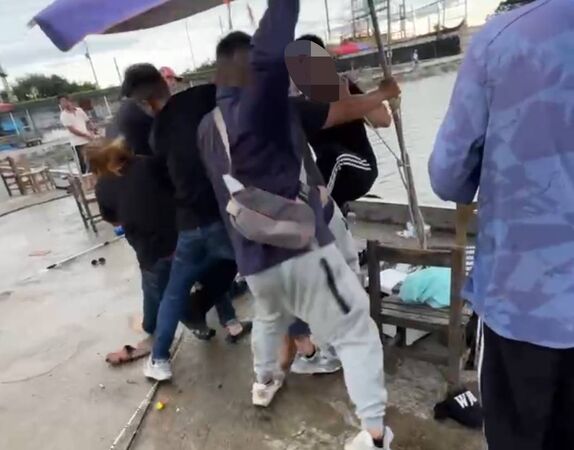 ▲彰化伸港鄉一處釣魚場發生大亂鬥事件。（圖／民眾提供）