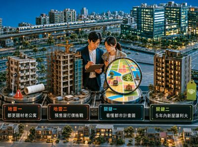 挑房4大守則一次看！　當心都更、5年屋讚