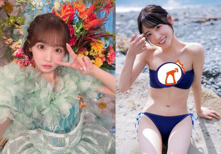 女偶像寫真出包！放大看「乳溝竟像畫上去」網友全傻眼
