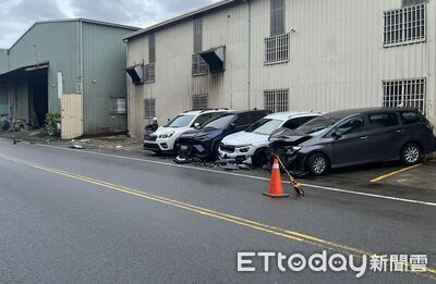 台中毒駕男連撞路邊4車　「下巴全掉」倒楣車主心疼