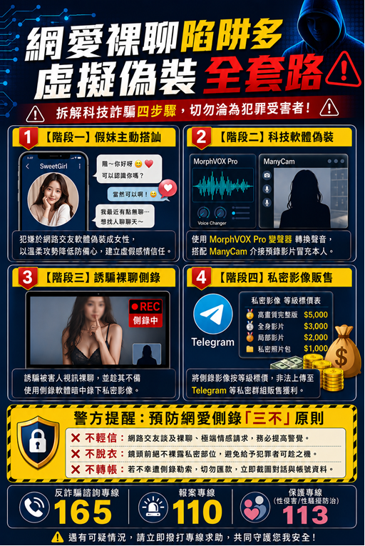 ▲▼刑事局破獲男版創意私房，查扣上萬部裸照，還接受客製化，收費3萬元。（圖／警方提供，下同）
