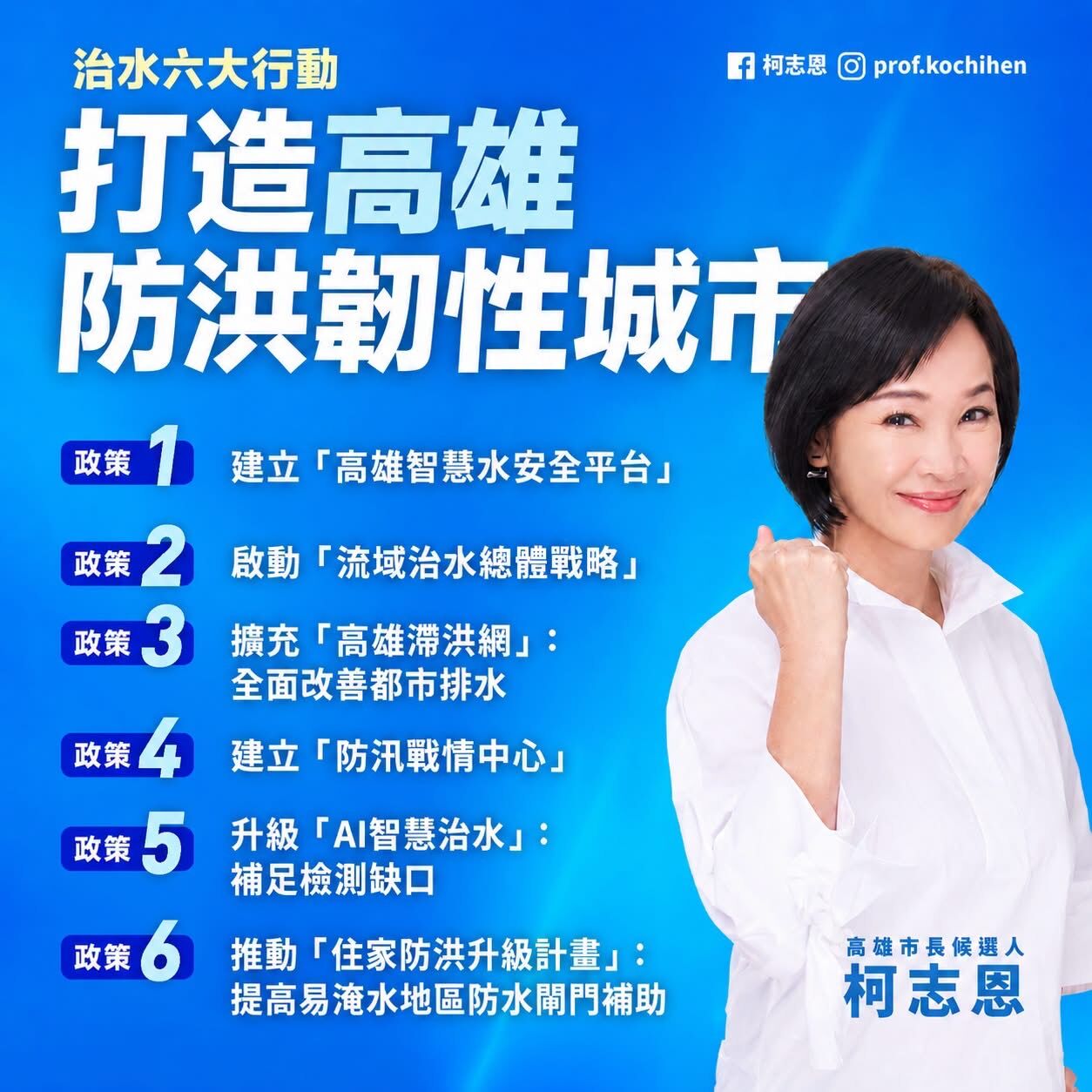 ▲▼水患衝擊高雄！柯志恩提治水6大行動：不能頭痛醫頭、腳痛醫腳。（圖／記者賴文萱翻攝）
