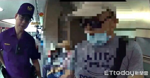 ▲▼88歲陳翁拿出鋼筆恐嚇,警方到場盤查 。(圖/記者陳以昇翻攝)