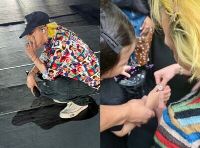 BIGBANG演唱會大票韓星到場 GD超寵外甥親幫貼同款美甲