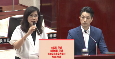 秦慧珠狂問捐20萬救庇護工場 蔣萬安跳針1前提才回「可以啊」
