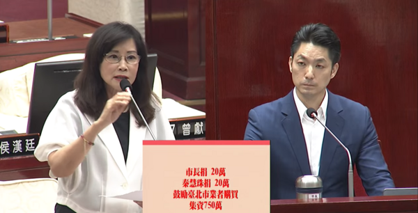 ▲▼秦慧珠質詢。(圖/翻攝自YouTube/台北市議會)