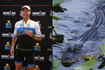 鐵人三項選手水域訓練遭鱷魚咬臂拖下水 「拇指插眼」奇蹟生還